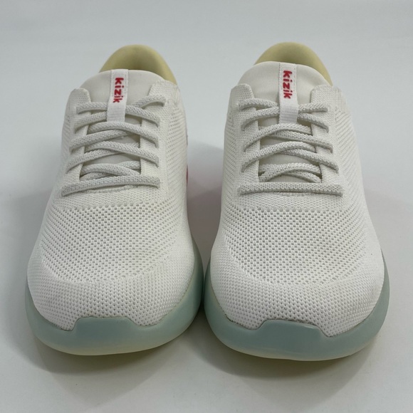 NWOT Kizik Youth Girls Athens Sunrise White Blue Athletic Shoe Sneaker Size 3 - Picture 3 of 10